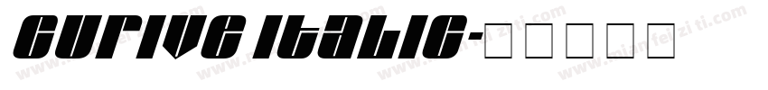 curive Italic字体转换